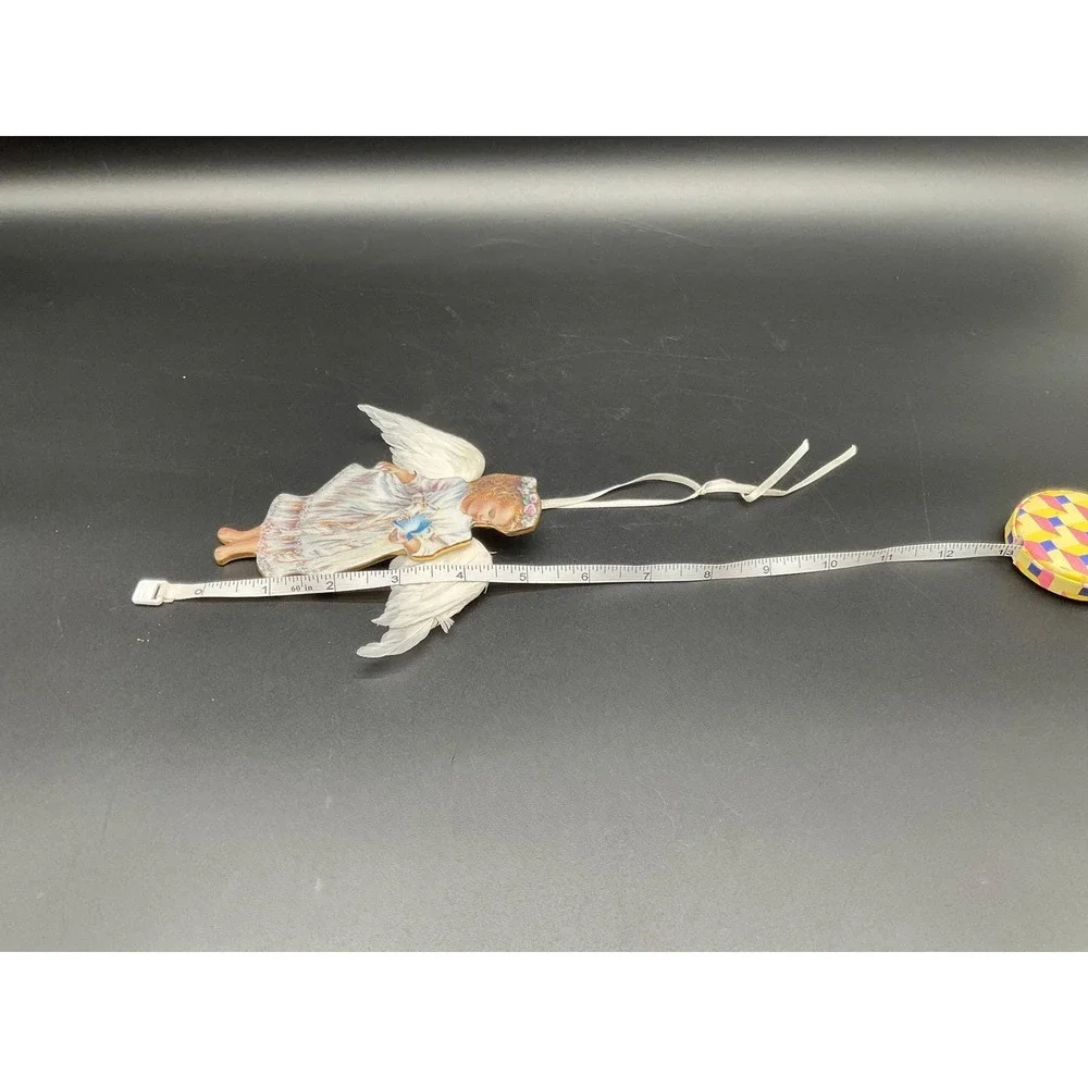 Vintage Bradford Christmas Porcelain Angel Ornament Gentle Guardian‎  Gelsinger